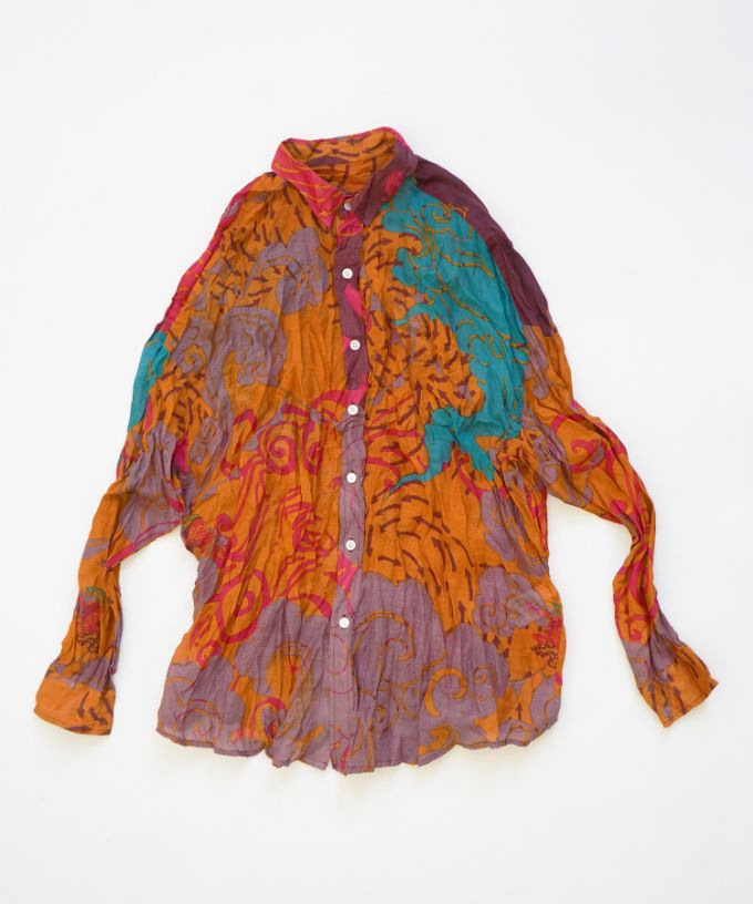 くさしゃつ　きたかぜとたいよう　よう［Kusa Kanmuri　シルクコットンシャツ］