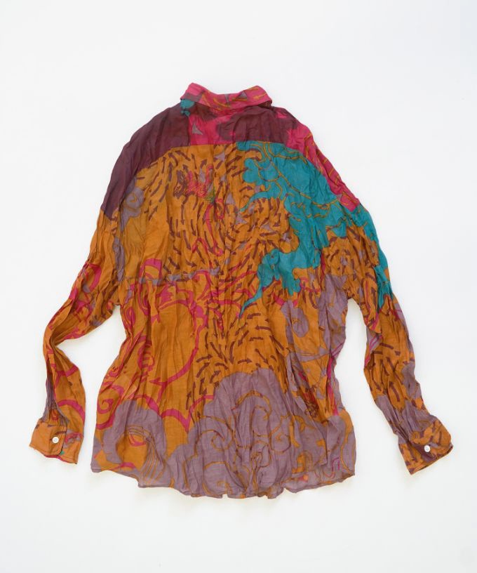 くさしゃつ　きたかぜとたいよう　よう［Kusa Kanmuri　シルクコットンシャツ］