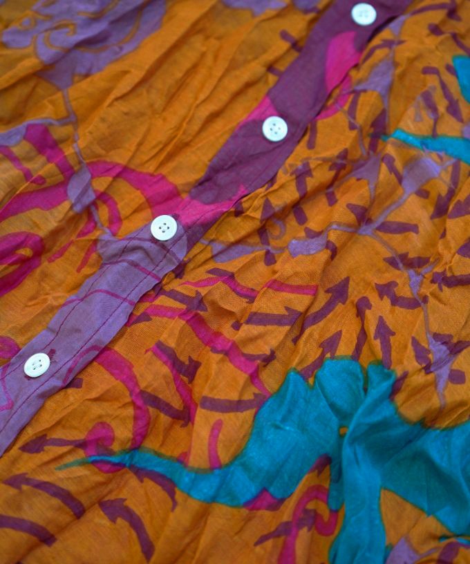 くさしゃつ　きたかぜとたいよう　よう［Kusa Kanmuri　シルクコットンシャツ］