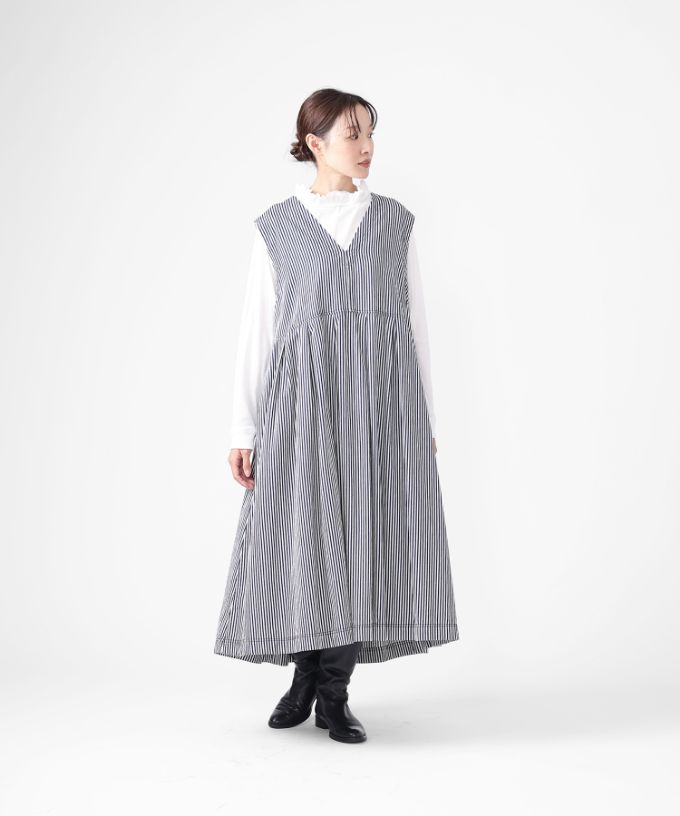 ポニードレス　6オンスヒッコリーのジャンパースカート