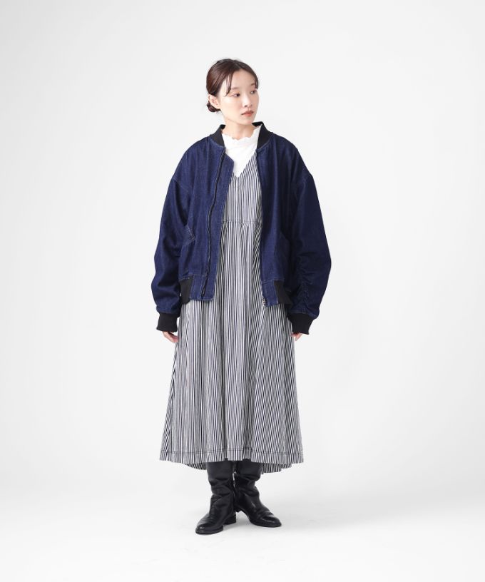 ポニードレス　6オンスヒッコリーのジャンパースカート