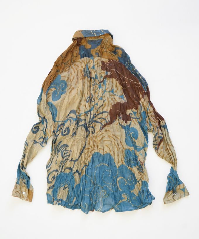 くさしゃつ　きたかぜとたいよう　かぜ［Kusa Kanmuri　シルクコットンシャツ］