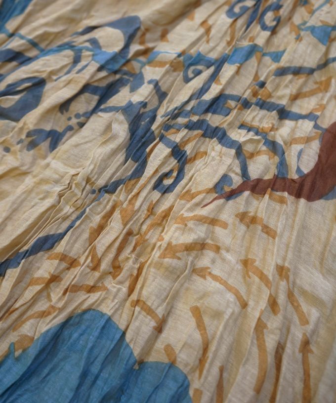 くさしゃつ　きたかぜとたいよう　かぜ［Kusa Kanmuri　シルクコットンシャツ］