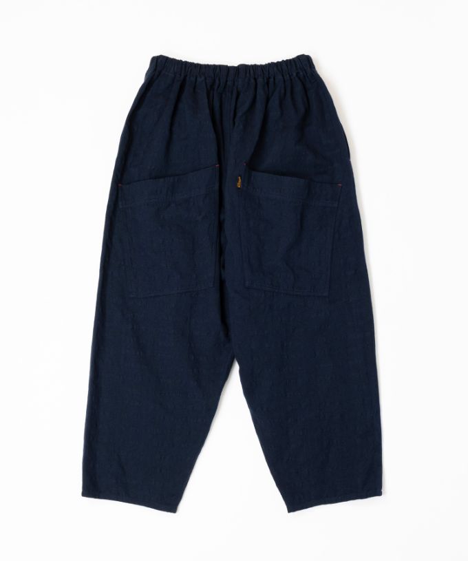 マオパンツ・ネイビー　オリジナルコットン後ろポケットパンツ