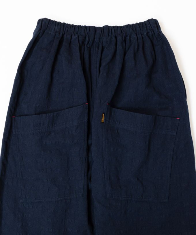 マオパンツ・ネイビー　オリジナルコットン後ろポケットパンツ