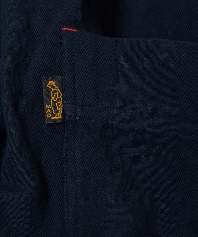 マオパンツ・ネイビー　オリジナルコットン後ろポケットパンツ