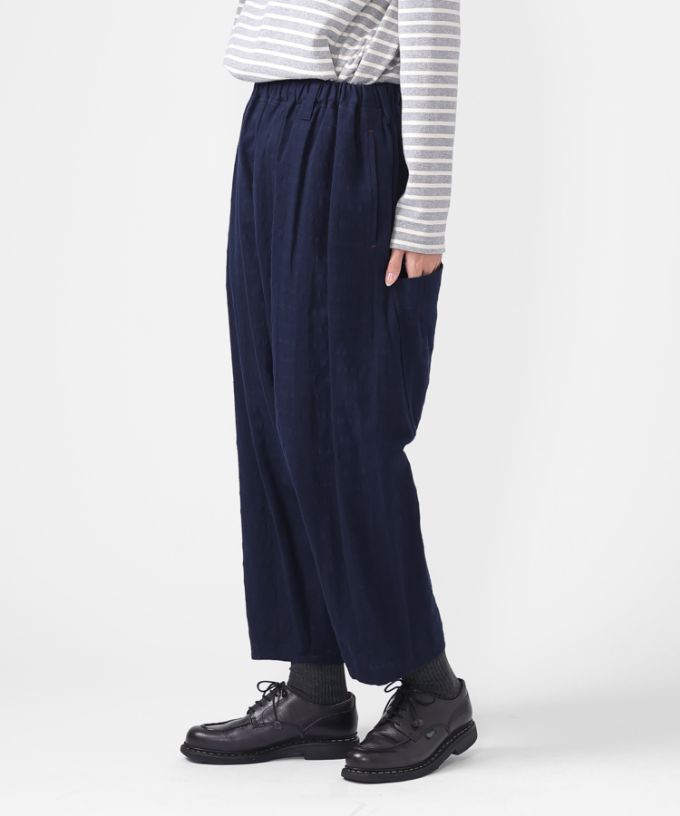 マオパンツ・ネイビー　オリジナルコットン後ろポケットパンツ