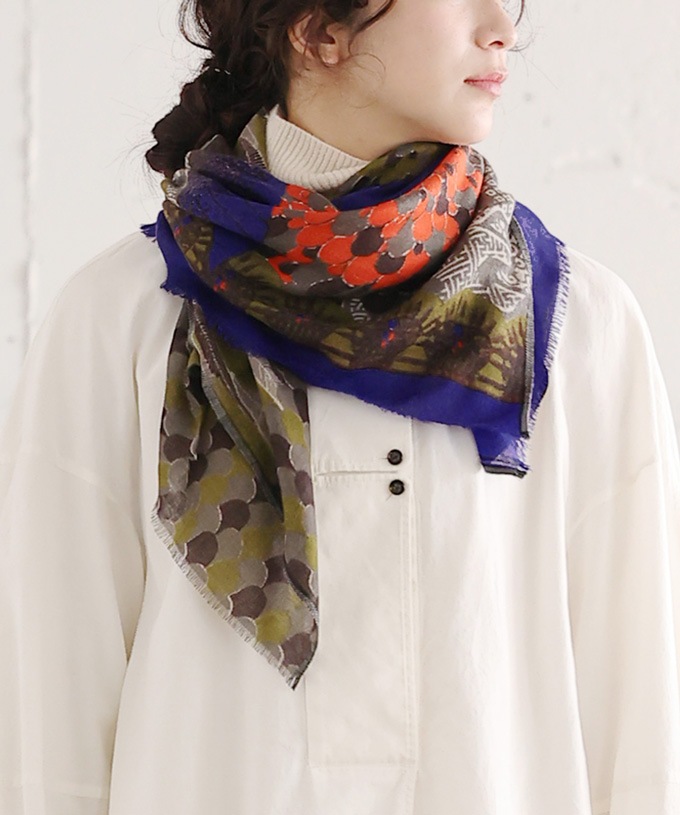 うつくしいとり [Kusa Kanmuri ウールストール]/BRAND,Kusa Kanmuri