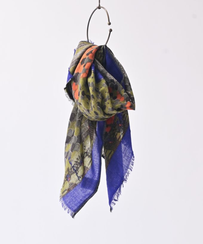 うつくしいとり　[Kusa Kanmuri ウールストール]