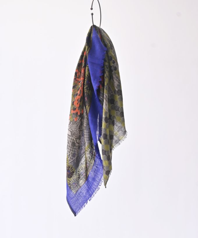 うつくしいとり　[Kusa Kanmuri ウールストール]