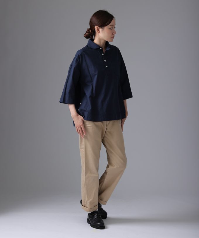 ディラン［haddow］サイドボタンのプルオーバーシャツ/ITEM,JACKET 