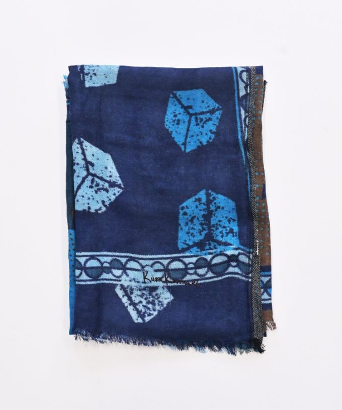 ありときりぎりす　[Kusa Kanmuri ウールストール]