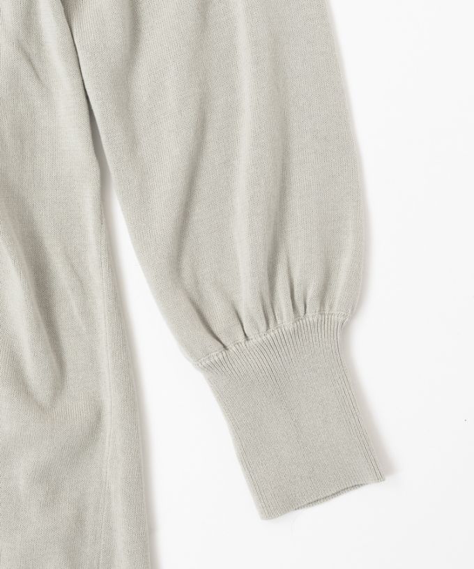 コロン　ラリエットつきの天竺ニットチュニックトップ