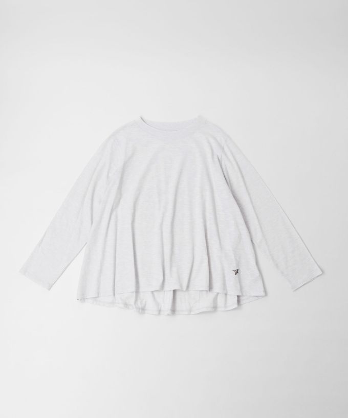 アナントップ長袖・Ｂ 無地Aライン長袖トップス