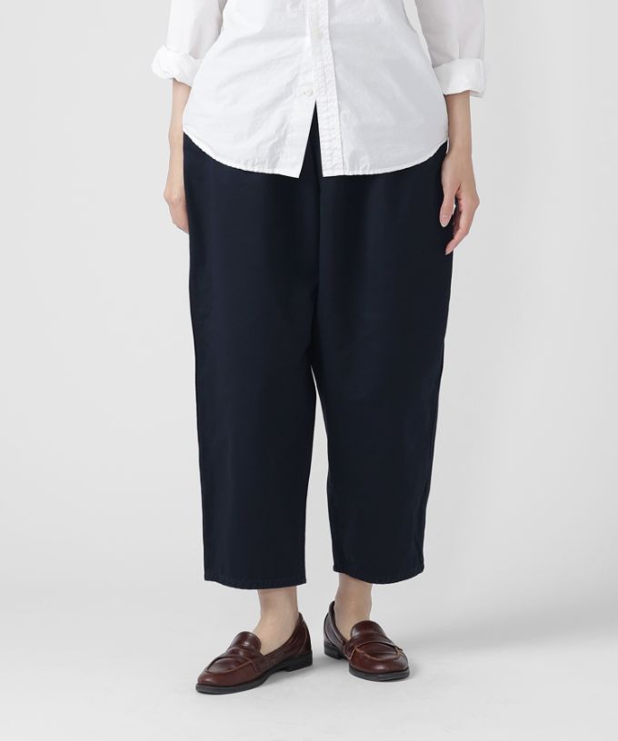 【ネイビー】マオパンツチノ定番バックポケットパンツのチノ素材【フラッシャー＆ピスネーム付き】