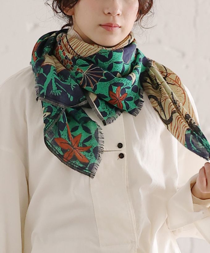 さかなのせかい　よる　[Kusa Kanmuri ウールストール]