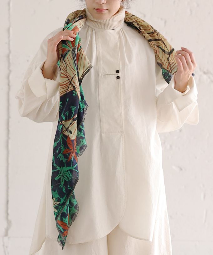 さかなのせかい　よる　[Kusa Kanmuri ウールストール]