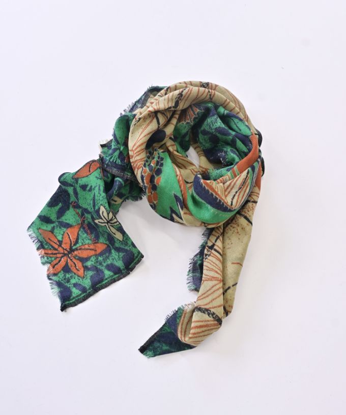 さかなのせかい　よる　[Kusa Kanmuri ウールストール]