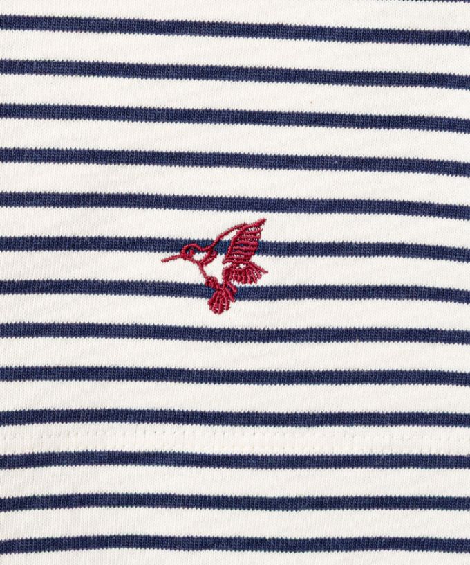 サマンサトップ・Ｆ　中厚ボーダー素材を使ったシンプルなトップス