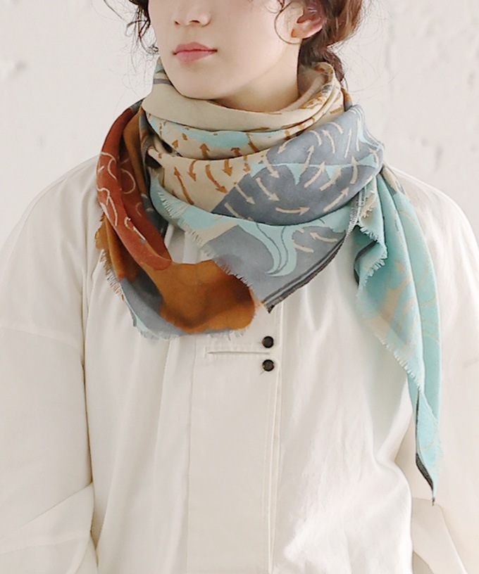 きたかぜとたいよう　かぜ　[Kusa Kanmuri ウールストール]