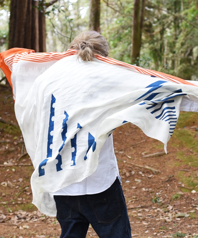 【SALE】Tachibana no hikari たちばなのひかり [KusaKanmuri ストール]