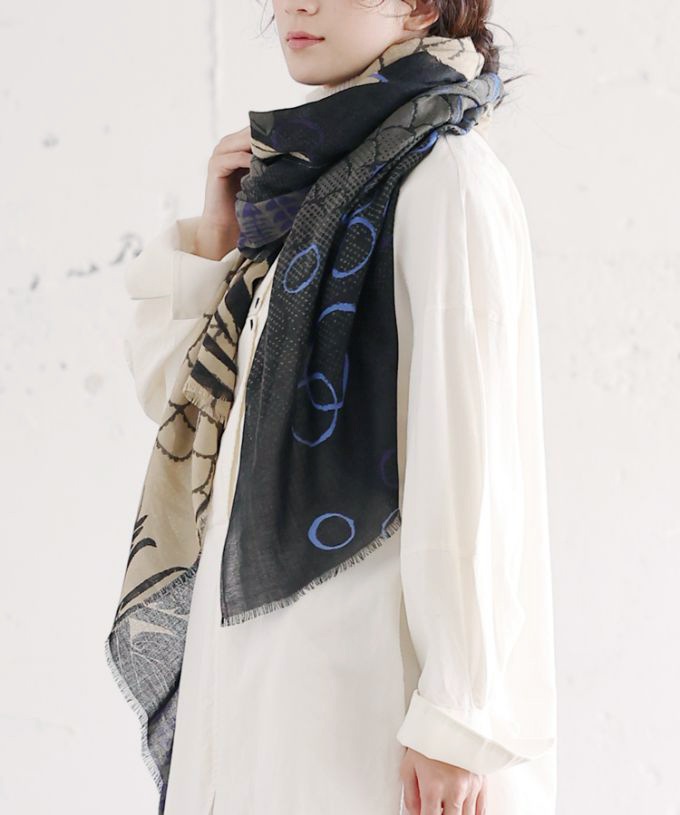 よくばりなねこ　[Kusa Kanmuri ウールストール]