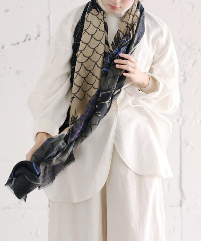 よくばりなねこ　[Kusa Kanmuri ウールストール]