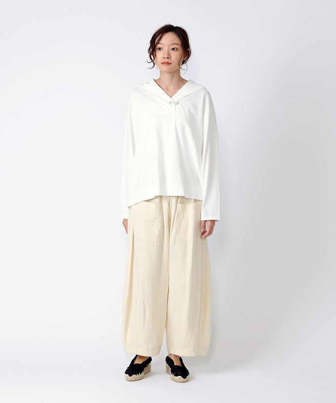 セラトップ　小さめセーラーカラーのカットソートップ