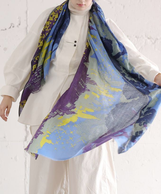 にひきのねずみ　[Kusa Kanmuri ウールストール]