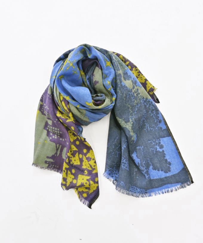 にひきのねずみ　[Kusa Kanmuri ウールストール]