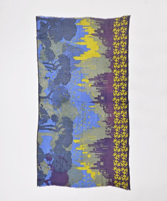 にひきのねずみ　[Kusa Kanmuri ウールストール]