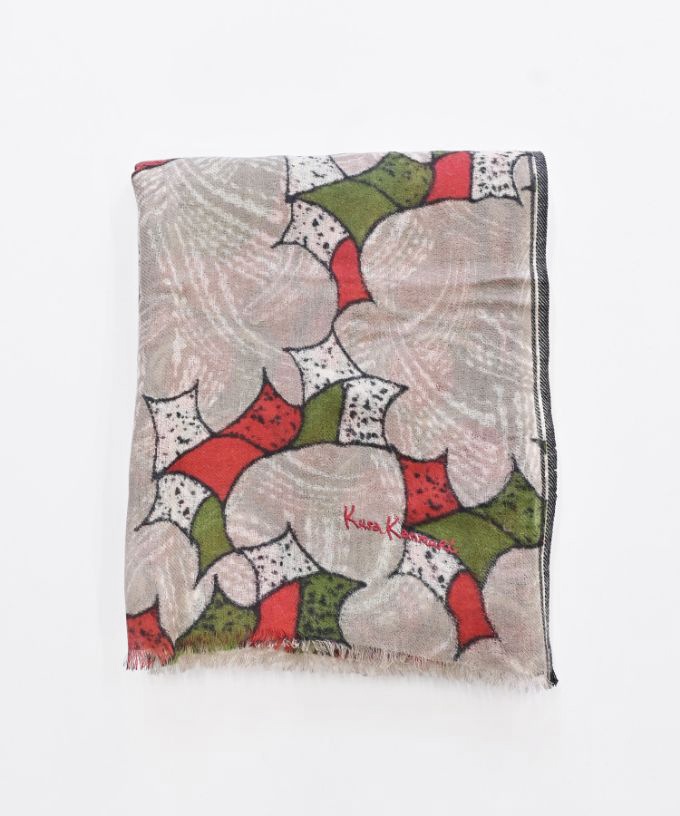 あしとおりーぶ あか　[Kusa Kanmuri ウールストール]