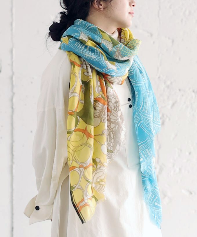 あしとおりーぶ き　[Kusa Kanmuri ウールストール]