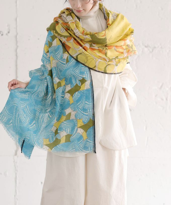 あしとおりーぶ き　[Kusa Kanmuri ウールストール]