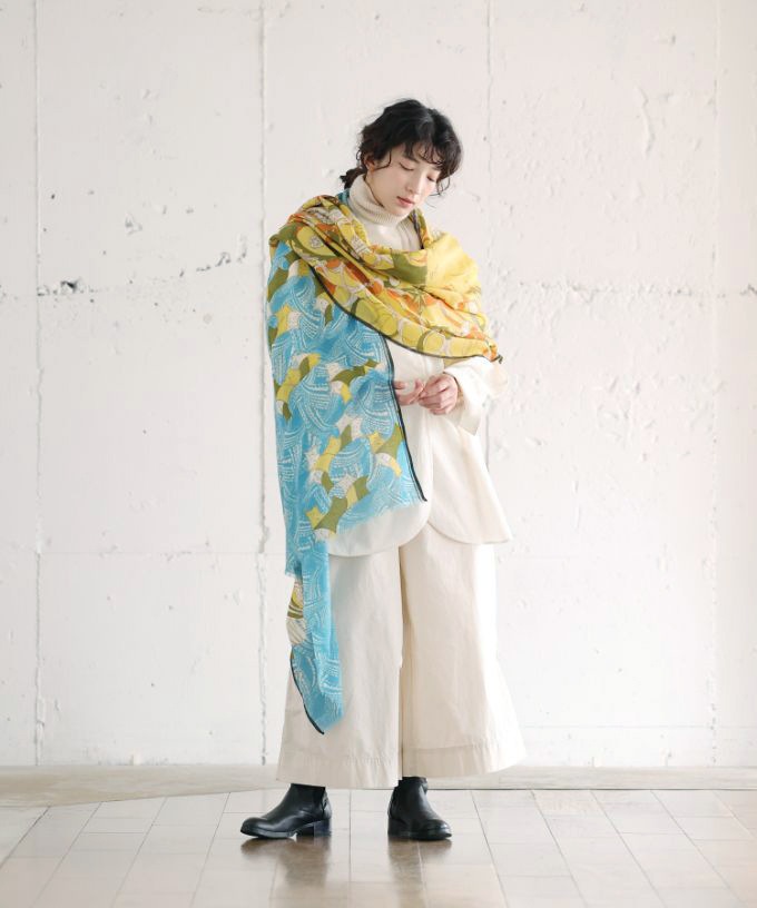 あしとおりーぶ き　[Kusa Kanmuri ウールストール]