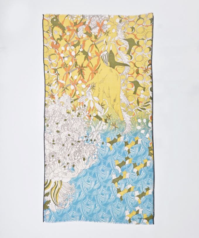 あしとおりーぶ き　[Kusa Kanmuri ウールストール]