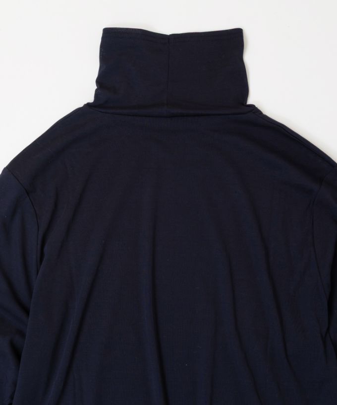 キアタートル・4【プラスサイズ】強撚綿のシアーコットンタートル