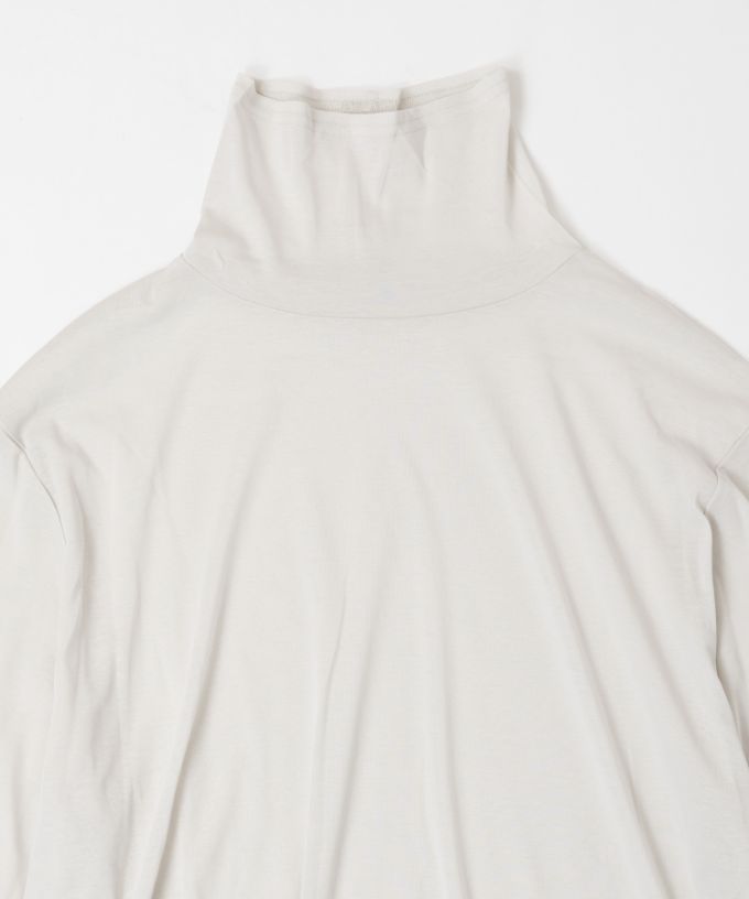 キアタートル・4【プラスサイズ】強撚綿のシアーコットンタートル