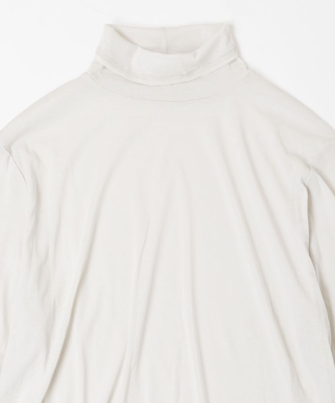 キアタートル・4【プラスサイズ】強撚綿のシアーコットンタートル