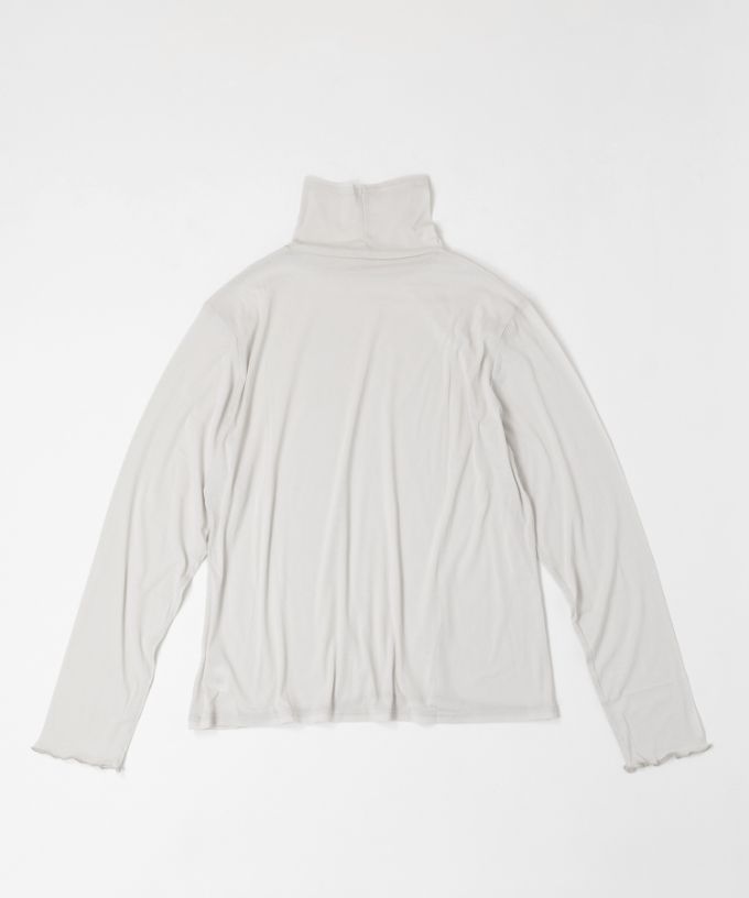 キアタートル・4【プラスサイズ】強撚綿のシアーコットンタートル