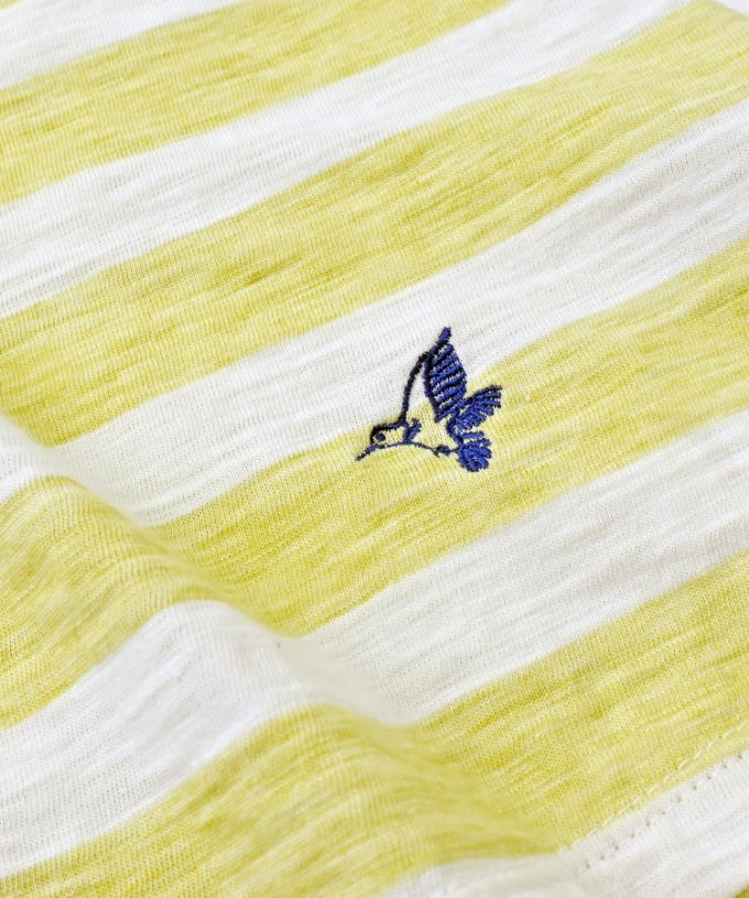 アナントップボーダー・Ｄ　オリジナルボーダーの5分袖Aライントップ