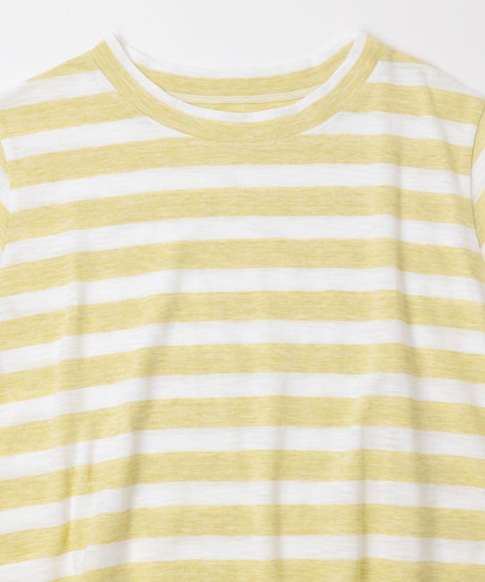 アナントップボーダー・Ｄ　オリジナルボーダーの5分袖Aライントップ