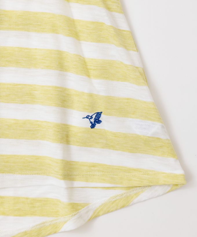 アナントップボーダー・Ｄ　オリジナルボーダーの5分袖Aライントップ