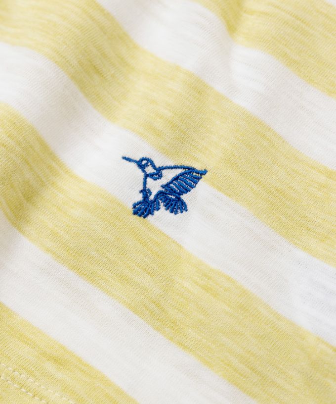 アナントップボーダー・Ｄ　オリジナルボーダーの5分袖Aライントップ