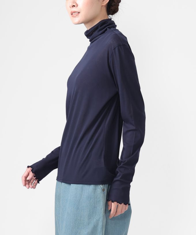 キアタートル　強撚綿のシアーコットンタートル