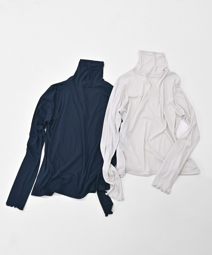 キアタートル　強撚綿のシアーコットンタートル