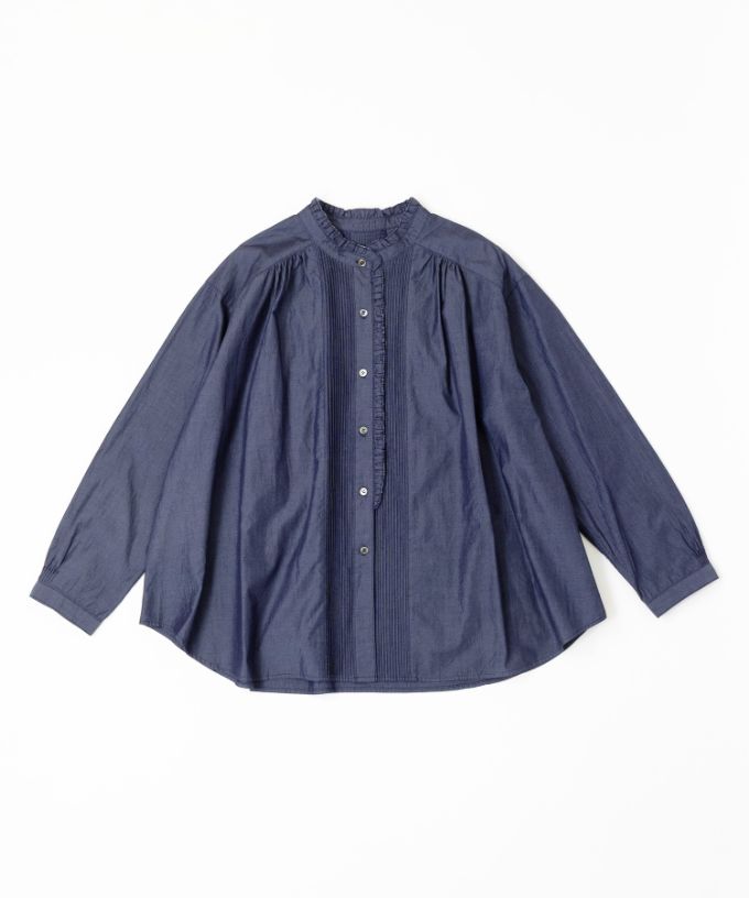 アストブラウス フリル襟のコットンブラウス/ITEM,JACKET/TOPS/Shop by