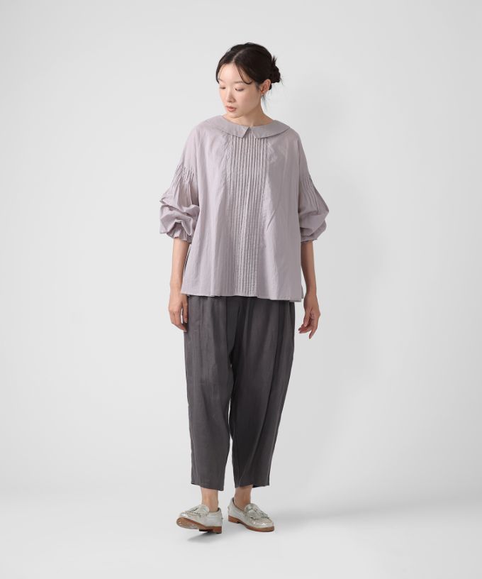 マオパンツ麻・22　リネン素材の後ろビックポケットパンツ