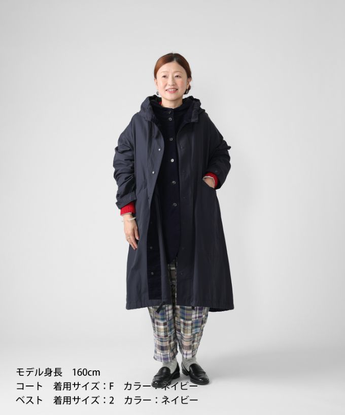 【先行予約　お届けは10月】ウェルコート　コットンナイロンツイルのミリタリーコート