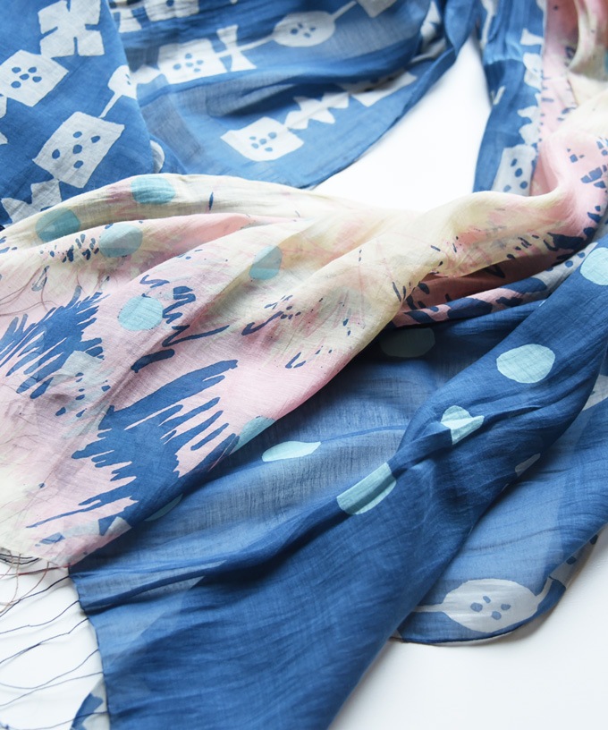 Sanpomichi yoru　さんぽみち　よる [KusaKanmuri ストール]